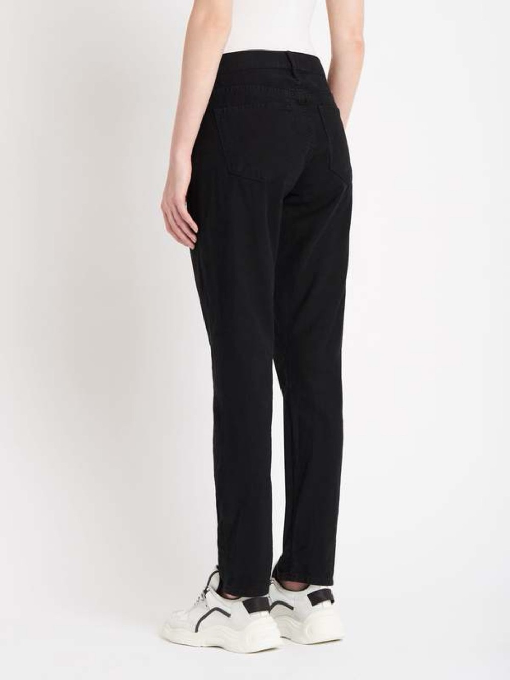 Frame Denim Jeans Women’s Washed Black Le Garçon Straight-Leg LIKE NEW - Picture 2 of 8